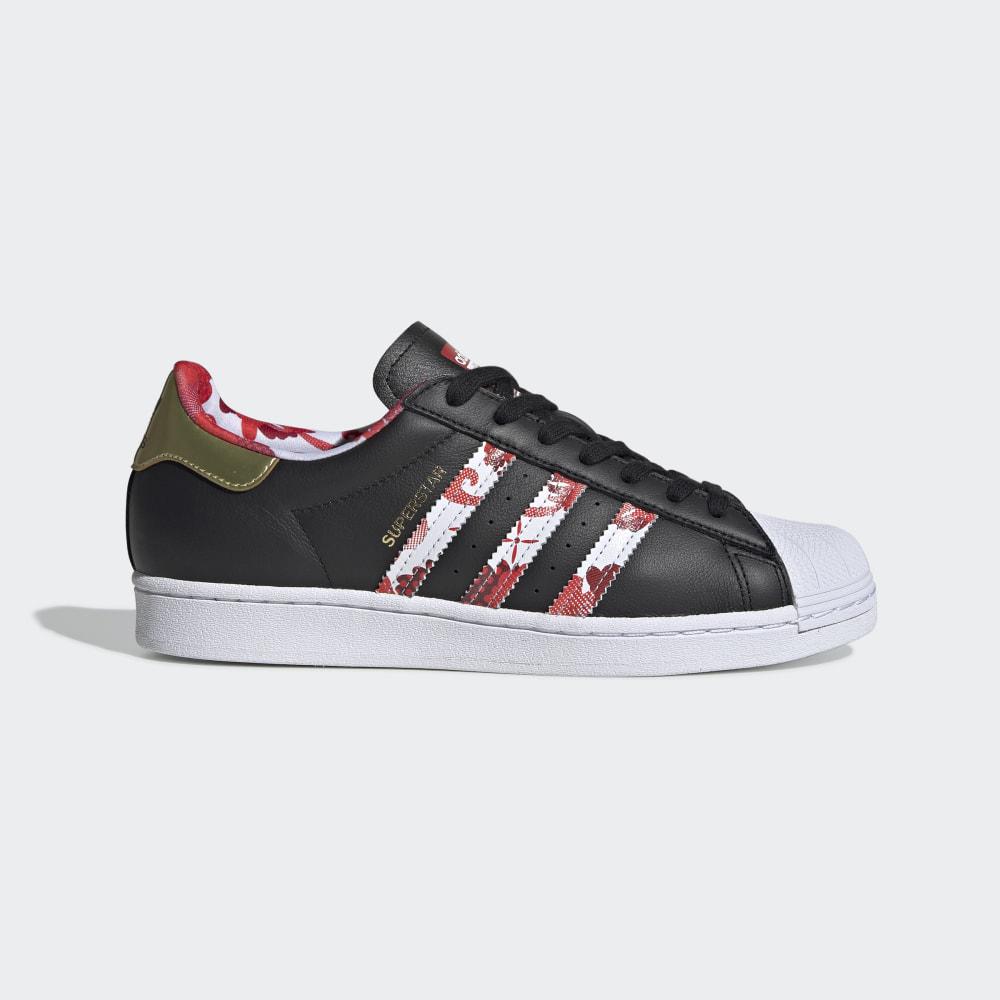 Adidas Men's Superstar Originals Shoes Black/Gold Metal/White Ireland FW5271